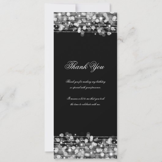 70e Verjaardag Programma Zilver w / Dank u (Achterkant)