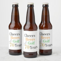 70e verjaardag Proost Bieren Golf Minimaal Feest