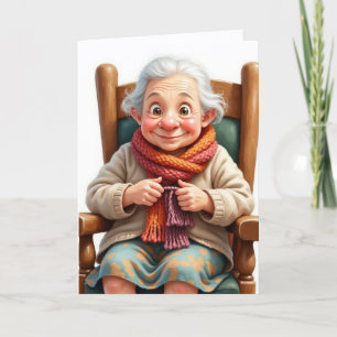 70e verjaardag Retro vrouw sms kaart