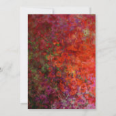 70e verjaardag Rode en Zwarte Partij Kaart (Achterkant)