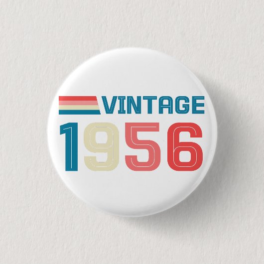 70E VERJAARDAG RONDE BUTTON 3,2 CM (Voorkant)