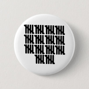 70e verjaardag ronde button 5,7 cm