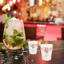 70e verjaardag roos gouden ballonnen naam shot glas