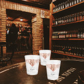 70e verjaardag roos gouden ballonnen naam shot glas