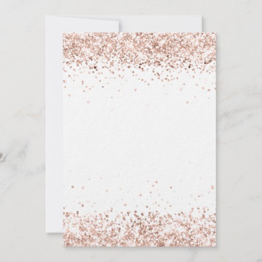 70e verjaardag roos gouden ballonnen witte luxe kaart (Achterkant)