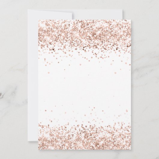 70e verjaardag roos gouden elegant kaart (Achterkant)