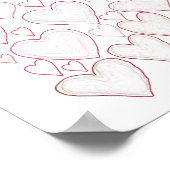 70e verjaardag - Roze 70 redenen waarom we van je  Poster (Hoek)