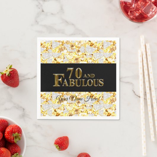 70e verjaardag servet (Insitu)
