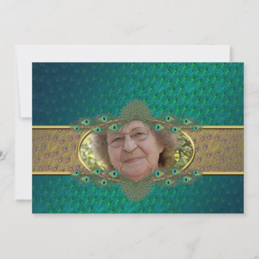 70e verjaardag sjabloon uitnodigingen (Voorkant)