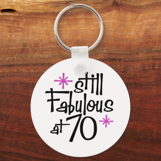 70e verjaardag sleutelhanger (Voorkant)