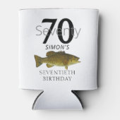 70e verjaardag Smallmouth Bass Vist zeventig visse Blikjeskoeler (Voorkant)