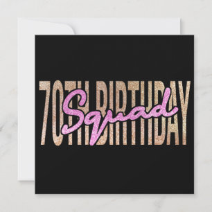 70e verjaardag squad citaat uitspraken kaart