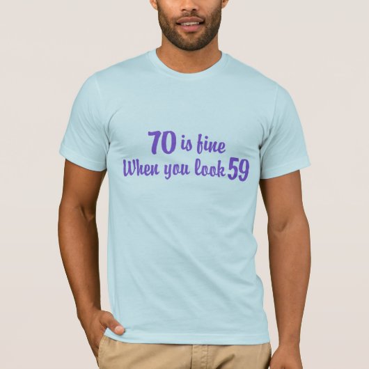 70e verjaardag t-shirt (Voorkant)