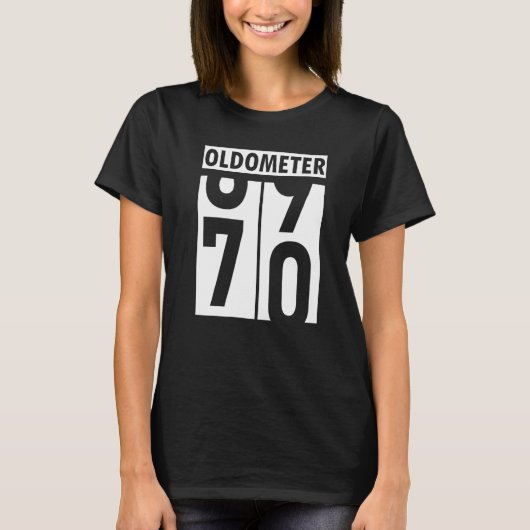 70e verjaardag  T - shirts 70 jaar oud Oldo (Voorkant)