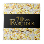 70e verjaardag tegeltje (Voorkant)