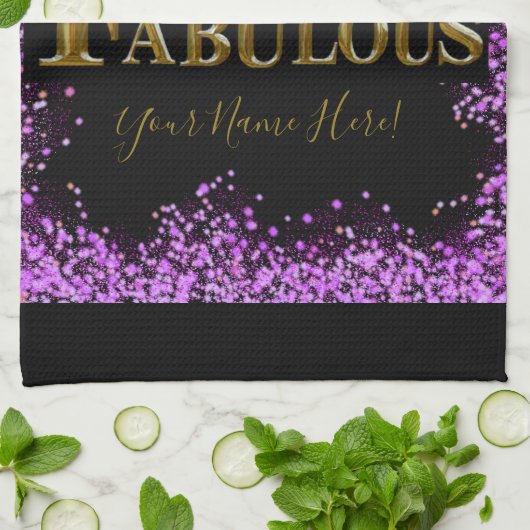 70e verjaardag theedoek (Gevouwen)