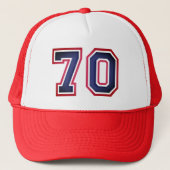 70e verjaardag Trucker Hat Trucker Pet (Voorkant)