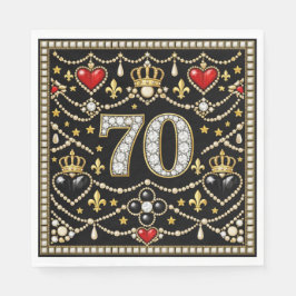 70e verjaardag Tudor geïnspireerde juwelen geschie Servet