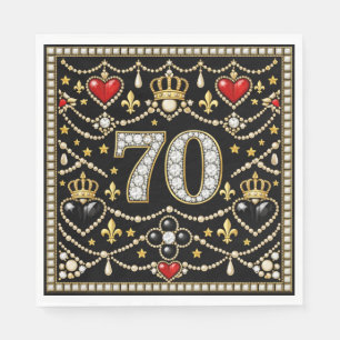 70e verjaardag Tudor geïnspireerde juwelen geschie Servet