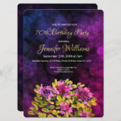 70e verjaardag uitnodiging (Voorkant / Achterkant)