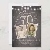 70e verjaardag  uitnodiging 70e verjaardag (Voorkant)