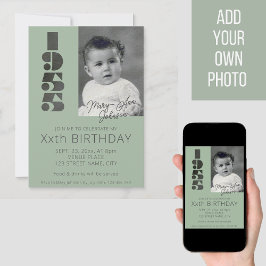 70e verjaardag Uitnodiging met fotojaar 1955