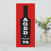 70e verjaardag Uitnodiging tot perfectie (Staand voorkant)