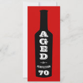 70e verjaardag Uitnodiging tot perfectie (Voorkant)