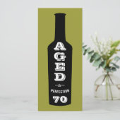 70e verjaardag Uitnodiging tot perfectie (Staand voorkant)