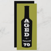 70e verjaardag Uitnodiging tot perfectie (Voorkant / Achterkant)