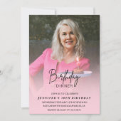 70e verjaardag uitnodigingen Verjaardag Diner Foto (Voorkant)