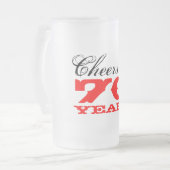 70e verjaardag van Beer Glass | Gift Mok voor mann (Voorkant links)