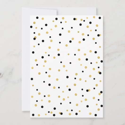 70e verjaardag van Black & Gold Simple 70 Kaart (Achterkant)