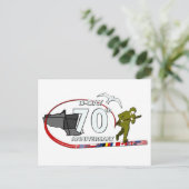 70e verjaardag van D-Day Briefkaart (Staand voorkant)