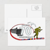 70e verjaardag van D-Day Briefkaart (Voorkant / Achterkant)