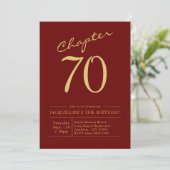 70e verjaardag van de 70e Rode Gouden Partij Kaart (Staand voorkant)