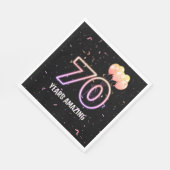 70e verjaardag van de ballonnen en Confetti Servet (Hoek)