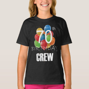 70e verjaardag van de bemanning van 70-partijen t-shirt