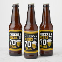 70e verjaardag van de Cheers & Beers tot 70 jaar F