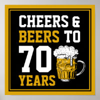 70e verjaardag van de Cheers & Beers tot 70 jaar F