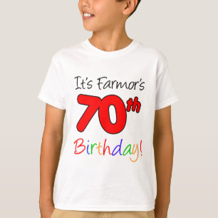 70e verjaardag van de Farmor Zweedse grootmoeder T-shirt