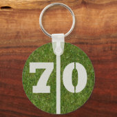 70e verjaardag van de feestdag sleutelhanger (Voorkant)