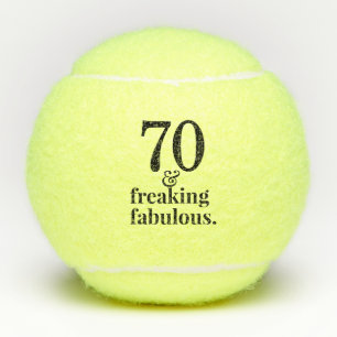 70e verjaardag van de geboorte Funny & Fab Aangepa Tennisballen