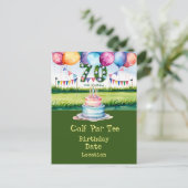 70e verjaardag van de Golf Par T-shirt Briefkaart (Staand voorkant)