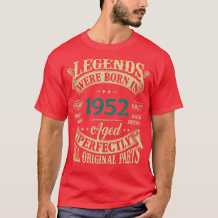 70e verjaardag van de Legenda , geboren in 1952 7 T-shirt