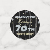 70e verjaardag van de Partij van de Verjaardag Voe Confetti (Kleine voorkant)