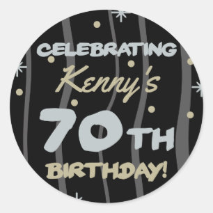 70e verjaardag van de Partij van de Verjaardag Voe Ronde Sticker