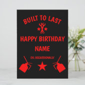 70e verjaardag van de Septuagenarian Kaart (Staand voorkant)