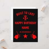 70e verjaardag van de Septuagenarian Kaart (Voorkant / Achterkant in situ)