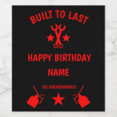 70e verjaardag van de Septuagenarian Wijn Etiket (Enkel label)